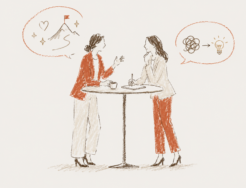 経営者との対話イラスト